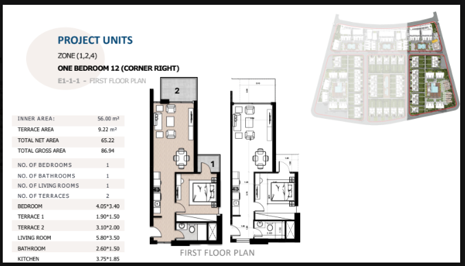 1BR apartment for sale in Long Beach Residence Hurghada 1BR apartment for sale in Long Beach Residence Hurghada