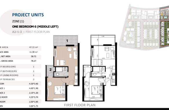 1BR apartment for sale in Long Beach Residence Hurghada