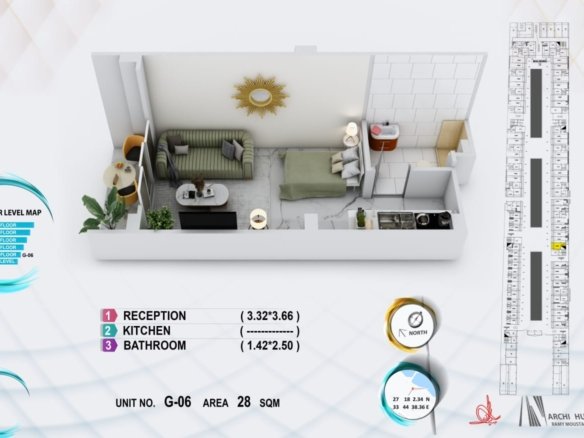 studio apartment for sale in Hurghada Heights El Mamsha