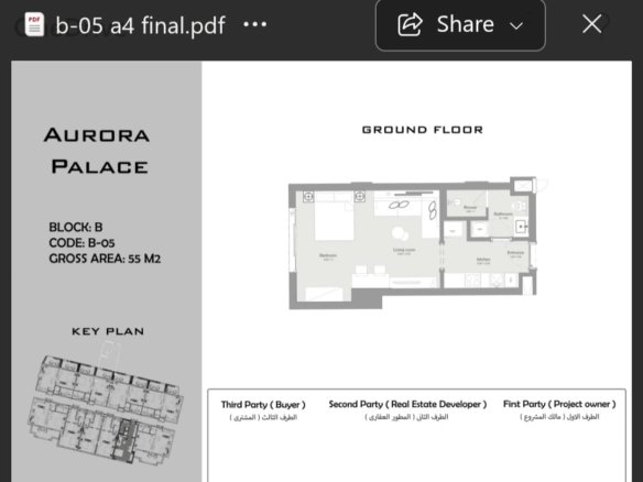 studio apartment for sale in Aurora Palace Hurghada Magawish