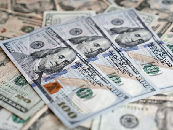 Currency strength concept showing exchange rates and global financial market trends