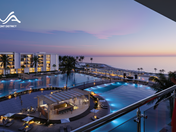Riva Beachfront Hurghada private beach view