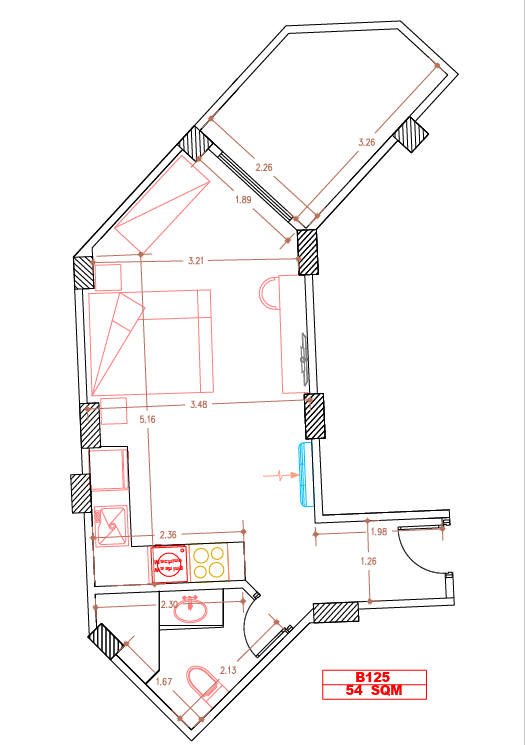 Storia Del Mare – Elegant Front View studio apartment for sale in Storia Del Mare Hurghada