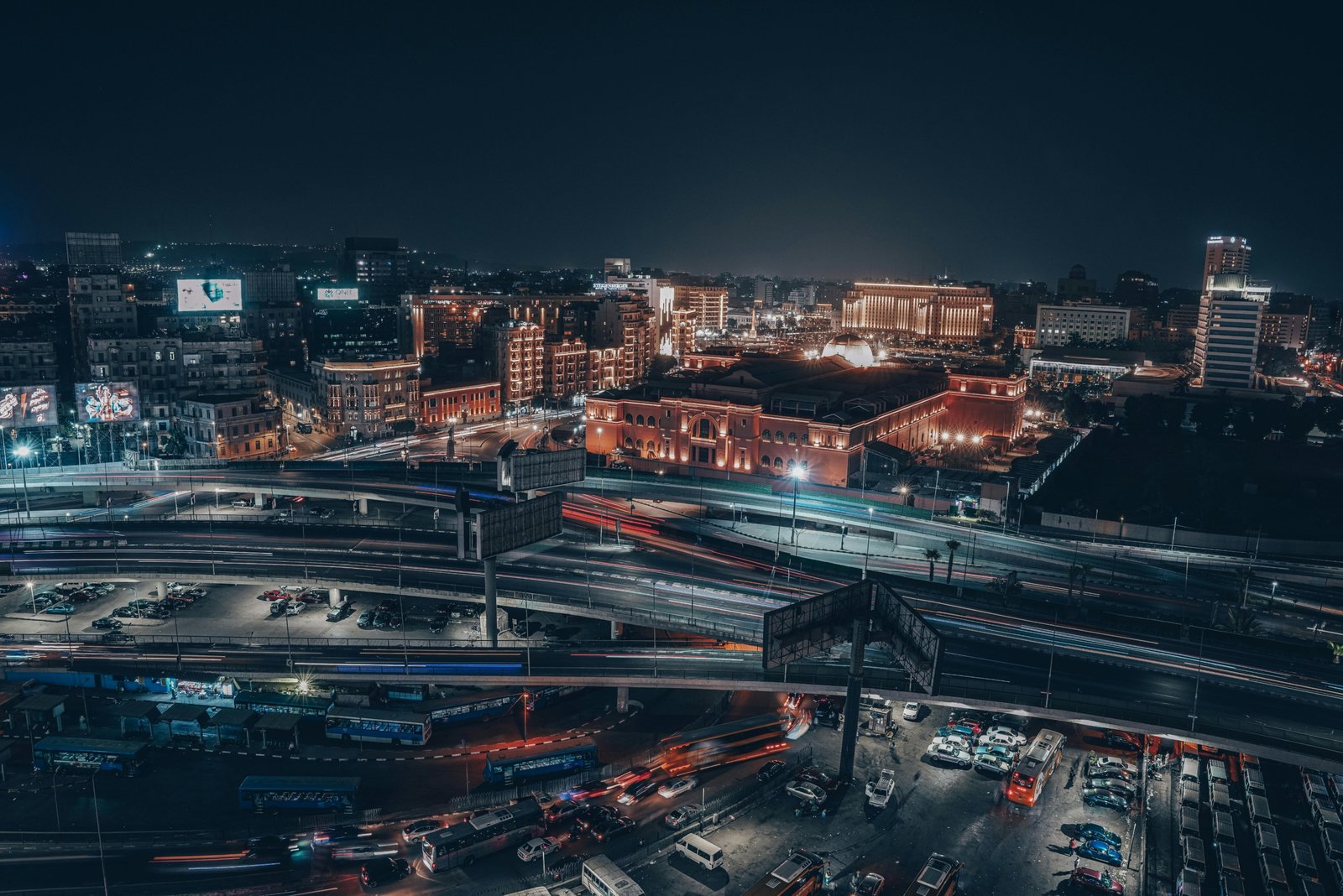 Cairo city skyline with busy streets and urban lifestyle in Egypt