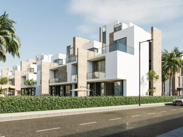 Doppelhaushälfte vs. Reihenhaus in einer Wohnanlage zum Vergleich von Wohnstil und Immobilienwert