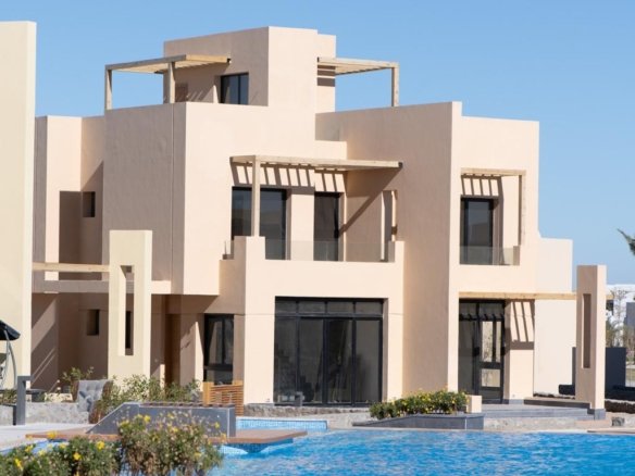 Aden Park Makadi Heights with modern architecture and green spaces
