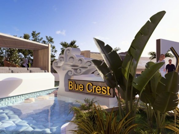1 Bedroom apartment for sale in Blue Crest Hurghada Blue Crest Residence Hurghada contemporary architectural render of modern buildings