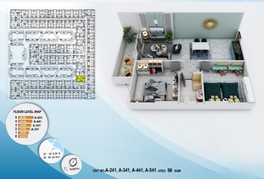 2BR apartment for sale in Blue Crest Residence Hurghada 2BR apartment for sale in Blue Crest Residence Hurghada