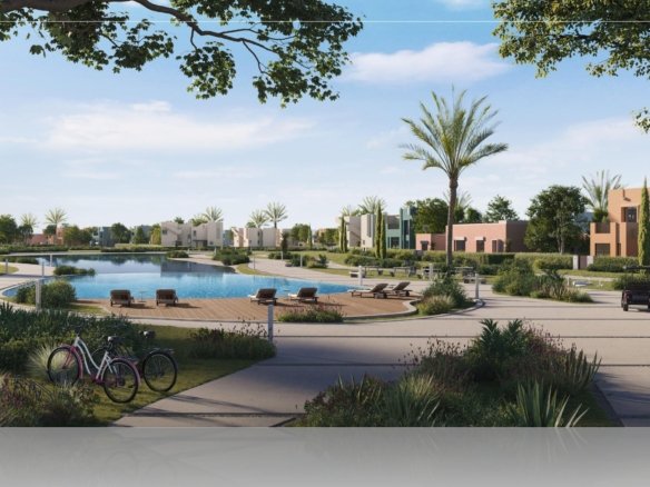 3-bedroom twin villa with private garden and lagoon view at Siyal Makadi Heights in Makadi Bay, Hurghada