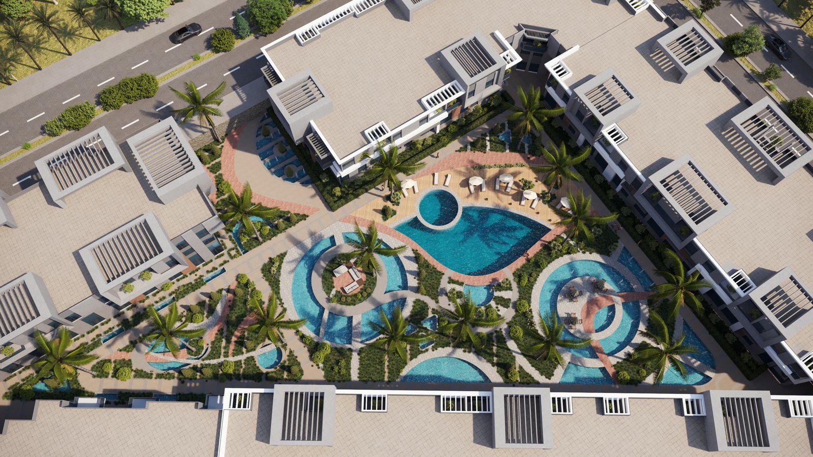 Trivana Resort luxury apartments in Magawish, Hurghada with modern resort-style amenities