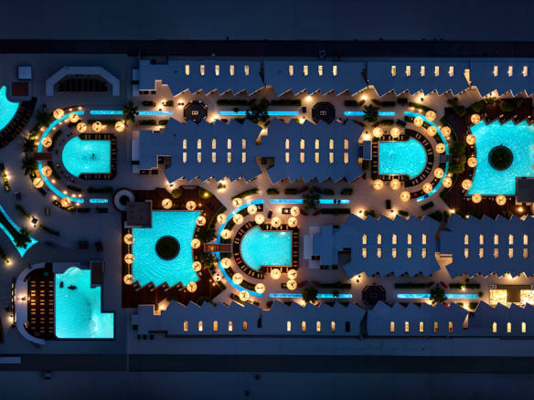 Underground parking facility at Hayat Beach Resort Hurghada luxury resort apartments for sale Hurghada