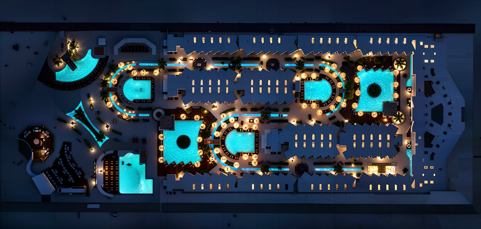 Underground parking facility at Hayat Beach Resort Hurghada luxury resort apartments for sale Hurghada