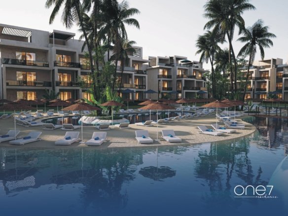 3 Bedroom apartment for sale in ONE7 Residence Hurghada Luxury gated entrance of ONE7 Residence Hurghada German Developer quality gates