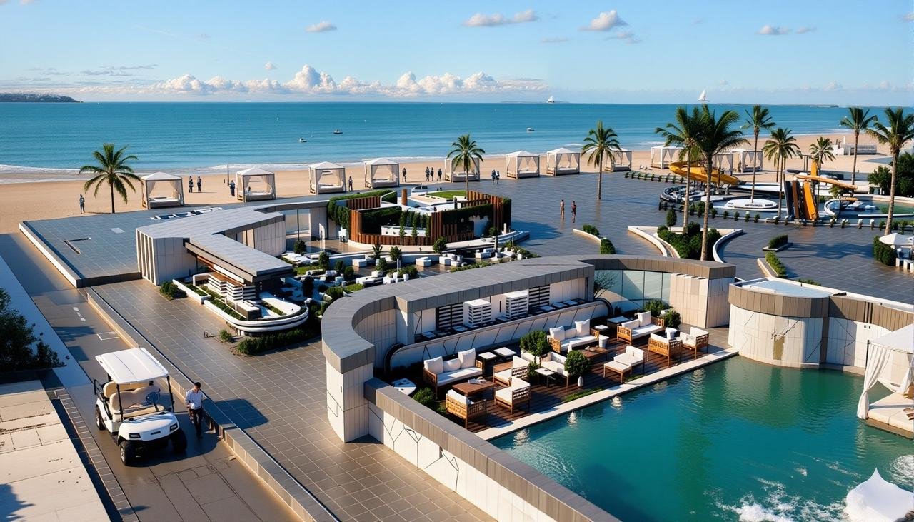 2 Bedroom apartment for sale in Hayat Beach Resort Hurghada Large swimming pools at Hayat Beach Resort Hurghada beachfront properties for sale in Hurghada