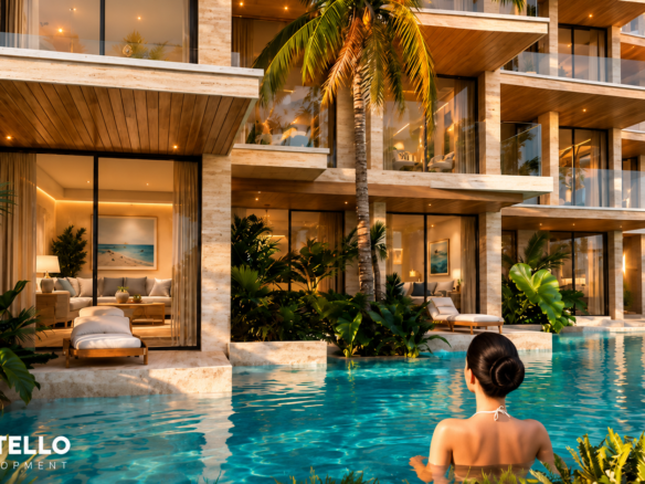 Studio apartment for sale in Sea Breeze Hurghada Panoramic Red Sea view from apartment balcony at Sea Breeze Hurghada