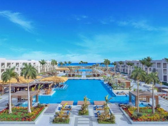 Ras Soma by Travco Properties luxury beachfront residences overlooking the Red Sea near Hurghada, Egypt.