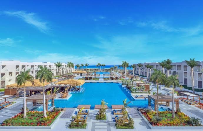 Ras Soma by Travco Properties luxury beachfront residences overlooking the Red Sea near Hurghada, Egypt.