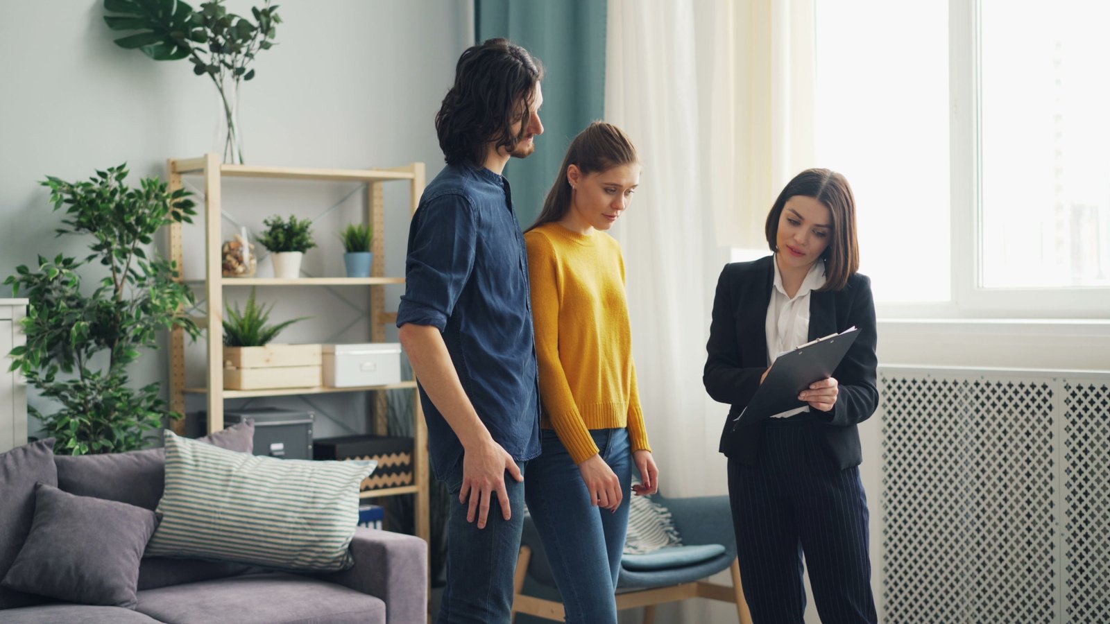 Real estate agent showing housing market data proving whether big investors really buying up all the homes
