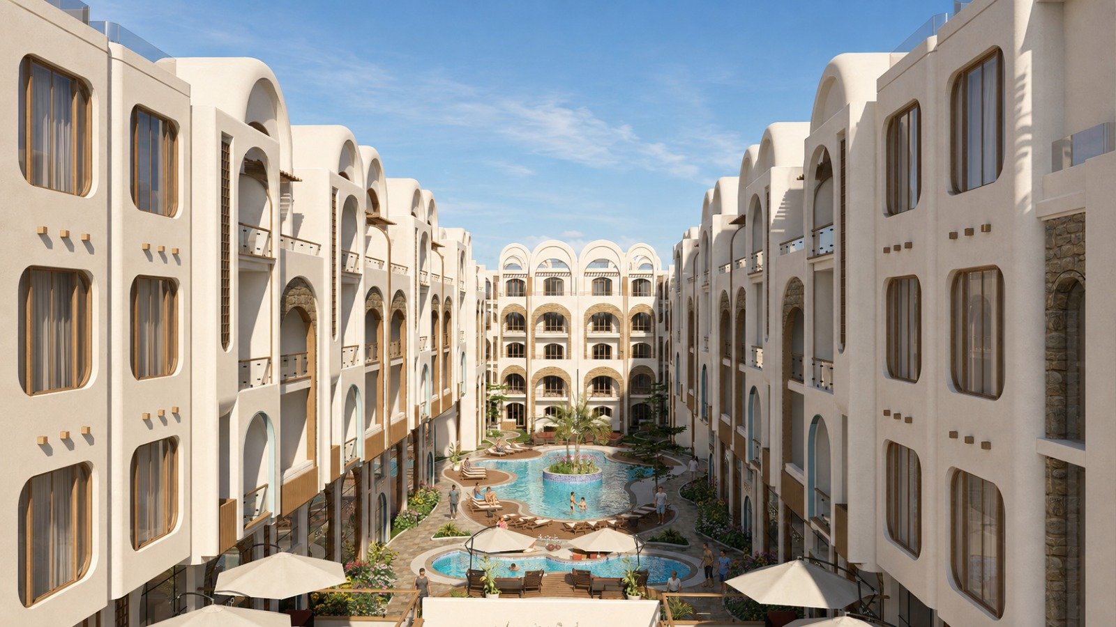 Comprehensive master plan layout showing the 4,500 sqm area of Amarina Soul Magwish Hurghada.
