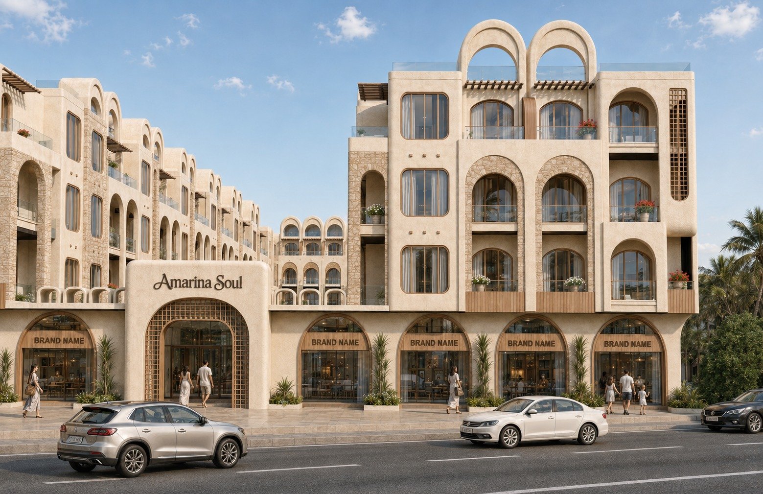 Compact and smart layout design for studios for sale in Magwish Hurghada.
