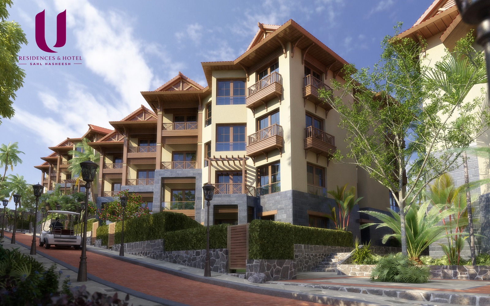 Complimentary airport shuttle bus and luxury limousine services at U Residences Sahl Hasheesh