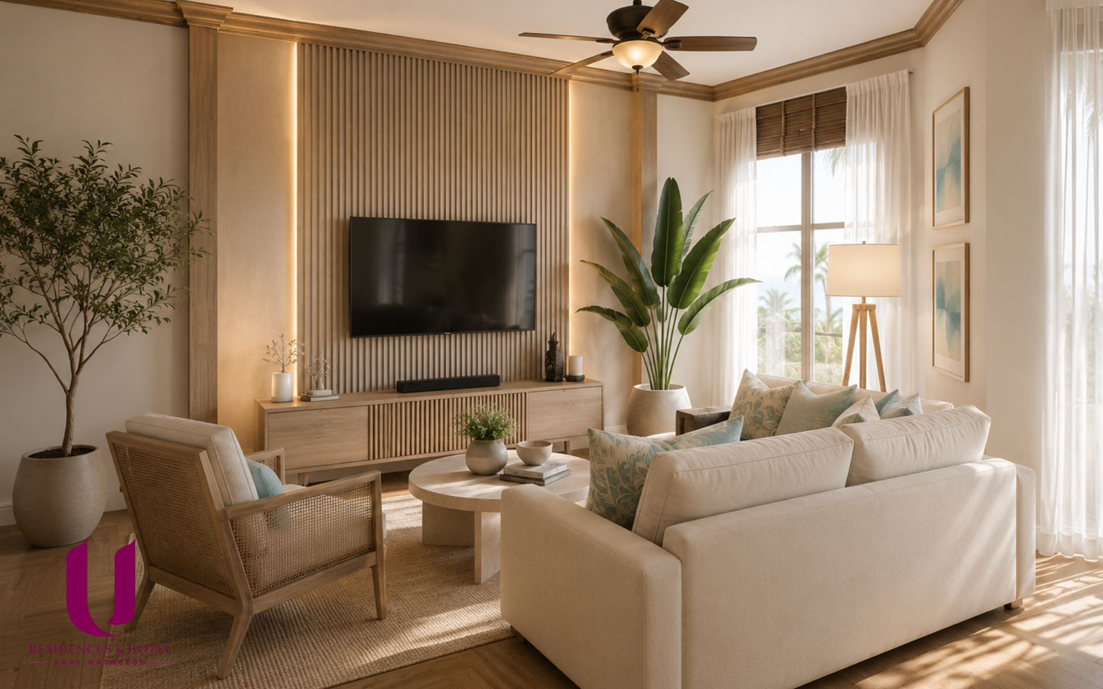 Luxury 3-bedroom branded duplex interior and layout at U Residences Sahl Hasheesh