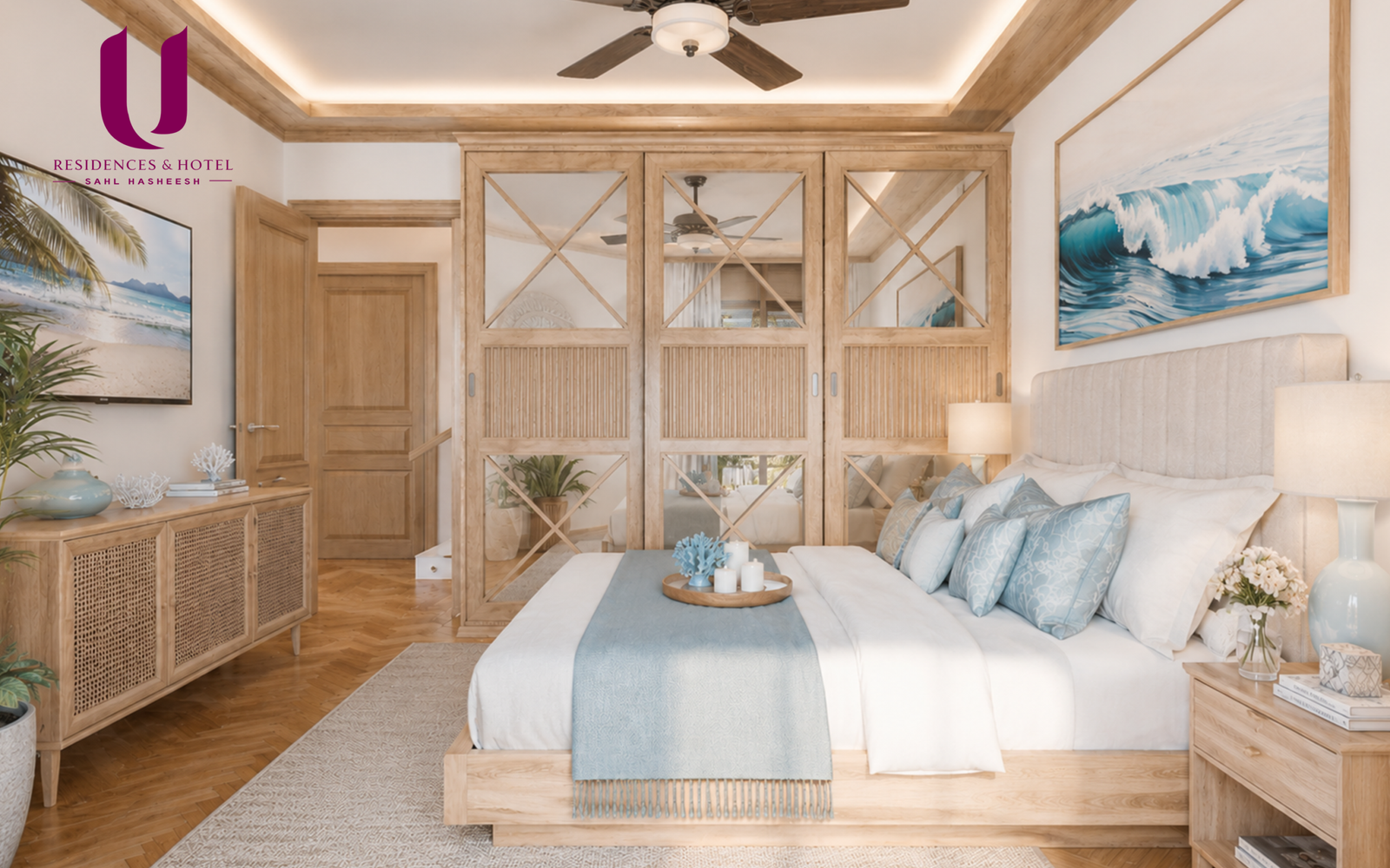 Classy tropical interior design and ultra-luxurious finishes in a U Residences apartment