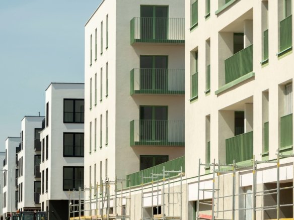 Construction of a modern new home