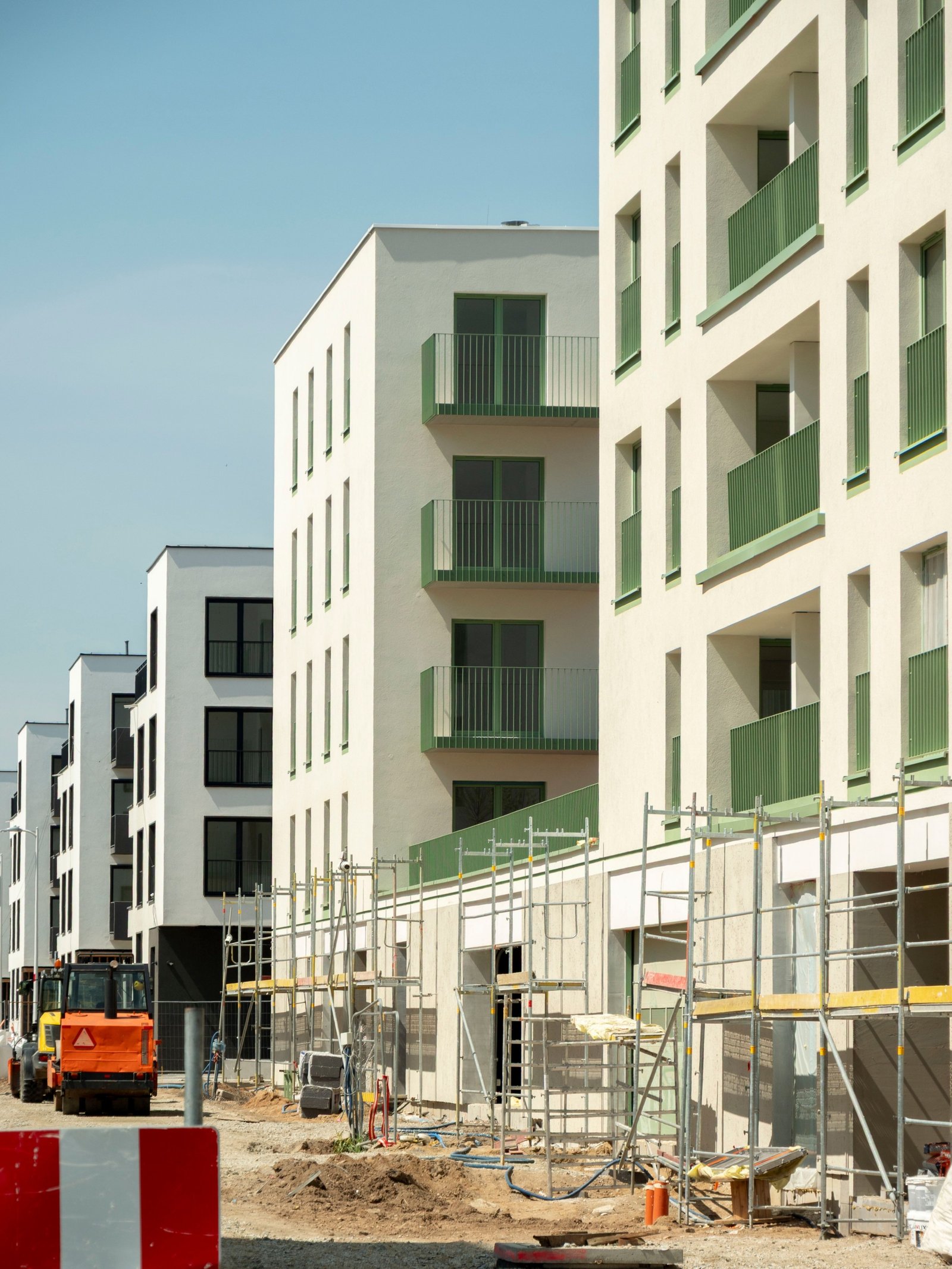 Construction of a modern new home