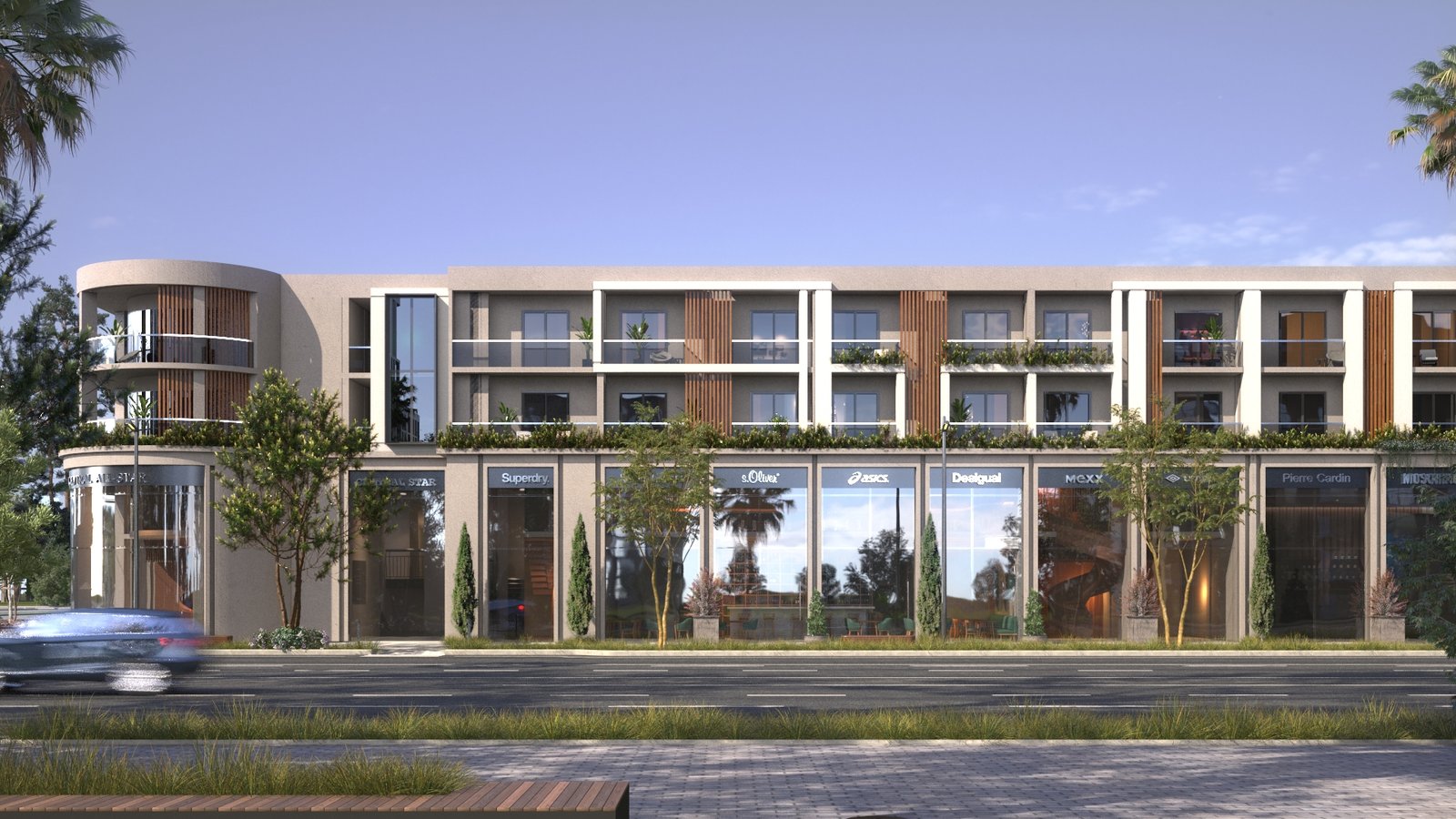 Cleverly designed open-plan studio apartment layout combining living, dining, and sleeping spaces.