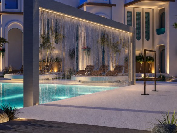 1 Bedroom apartment for sale in Athena Resort Hurghada Modern living room design in a 1 bedroom apartment at Athena Resort Hurghada